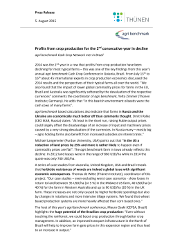 Press Release Cash Crop Conference 2015