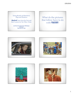 Professor Slemrod`s lecture slides - Victoria University of Wellington