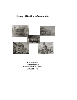 History of Banking in Woonsocket