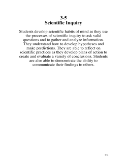 3-5 Scientific Inquiry