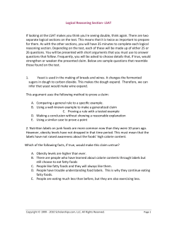 Logical Reasoning Section