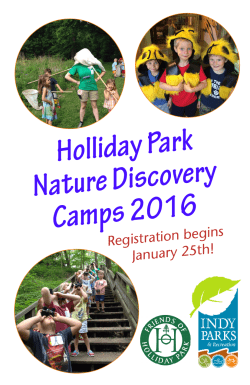 Holliday Park Nature Discovery Camps 2016