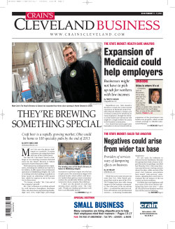 February 11-17, 2013 - Crain`s Cleveland Business