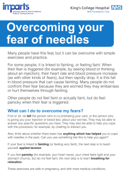 Needle Phobia - King`s College London