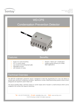 WD-CPS Condensation Prevention Detector