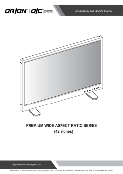 PREMIUM WIDE ASPECT RATIO SERIES (42 inches)