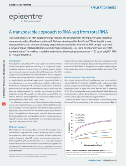 A transposable approach to RNA-seq from total RNA