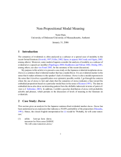 Non-Propositional Modal Meaning