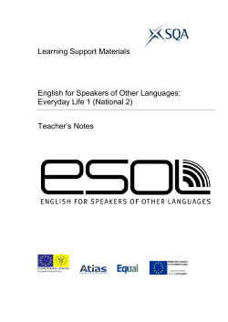 ESOL Access 2 Everyday Communication Teacher`s Notes