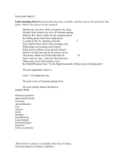 English 2 Midterm Study Guide