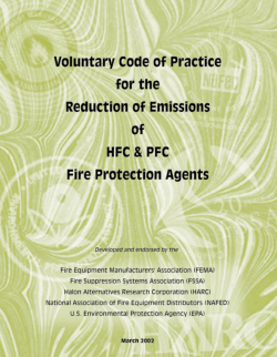 P63523 Code of Practice (Page 1) - Halon Alternatives Research