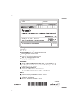 2011 FDN Listening - Bishop Stopford`s School