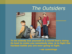 The Outsiders Intro