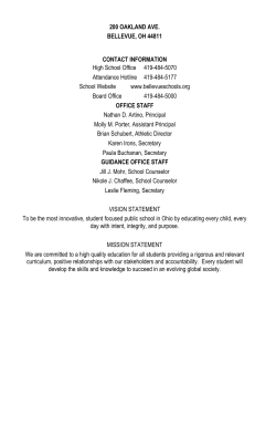 200 OAKLAND AVE. BELLEVUE, OH 44811 CONTACT