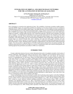 integration of orbital and ground image networks for the
