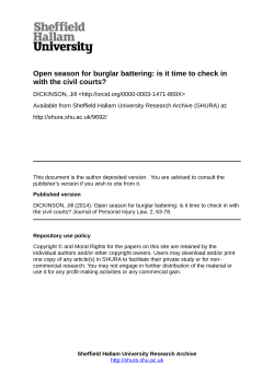 - Sheffield Hallam University Research Archive
