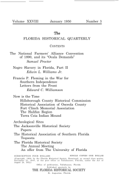 The Florida historical quarterly