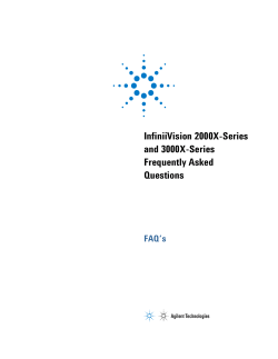 InfiniiVision 2000X-Series and 3000X-Series Frequently