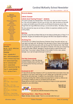 25 November 2016 Newsletter Final