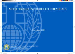 most traded scheduled chemicals