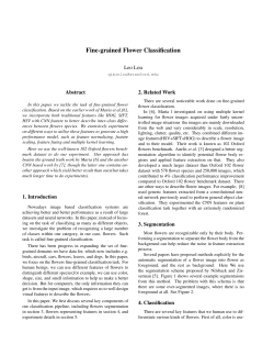 Fine-grained Flower Classification
