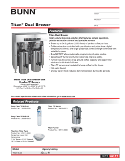 Titan&reg; Dual Brewer - Webstaurant Store