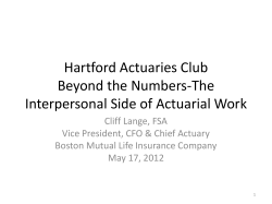 Beyond The Numbers - The Interpersonal Side of Finance