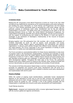 Baku commitment on youth policies