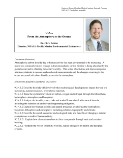 CO From the Atmosphere to the Oceans