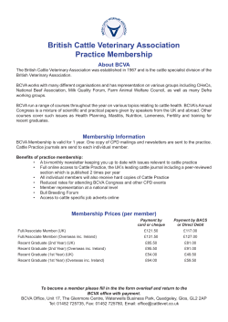British Cattle Veterinary Association Practice Membership
