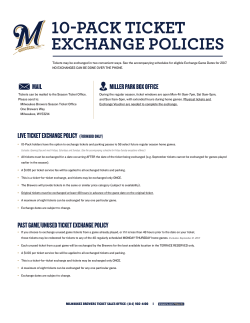 10-pack ticket exchange policies