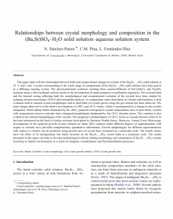 Relationships between crystal morphology and composition in the