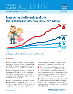 Canadian Consumer Tax Index