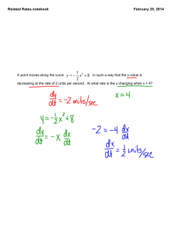 Related Rates.notebook