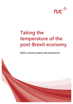 Taking the temperature of the post-Brexit economy
