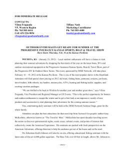 FOR IMMEDIATE RELEASE CONTACTS