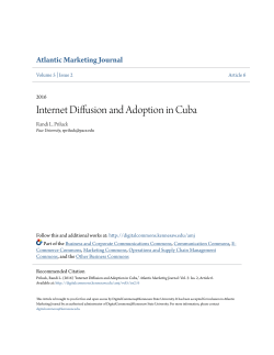 Internet Diffusion and Adoption in Cuba