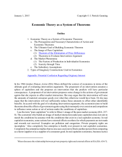How to Build Economic Theory