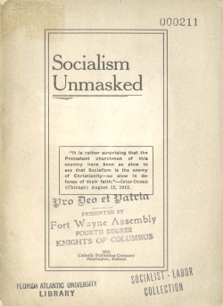 Socialism Unmasked - FAU Digital Collections