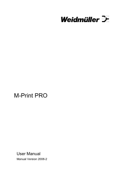 M-Print Pro&reg; Manual