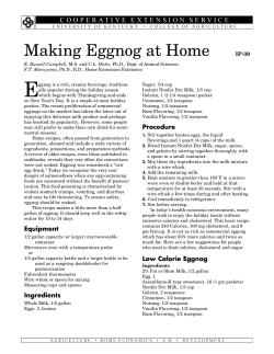 IP-39: Making Eggnog at Home