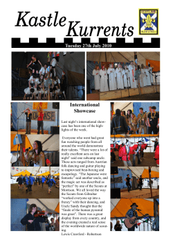 Tuesday 27th July - Blair Atholl Jamborette