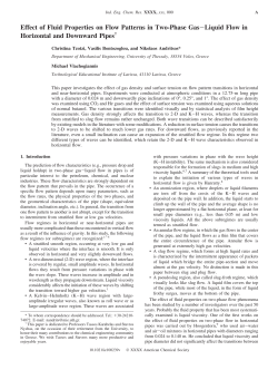 Effect of Fluid Properties on Flow Patterns in Two-Phase Gas