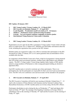 idu_update_20130118 - International Democrat Union