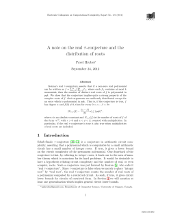 A note on the real &tau;-conjecture and the distribution of roots