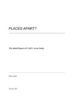 places apart? - STICERD