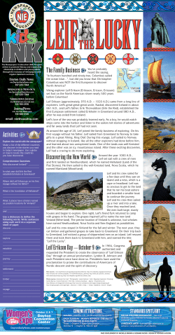 Leif The Lucky - NIEonline.com