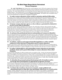 Seven Purposes Explained