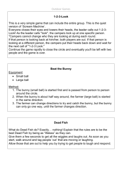 Outdoor Games 1-2-3-Look This is a very simple game that can