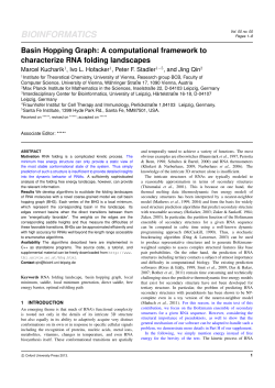a computational framework to characterize RNA folding landscapes